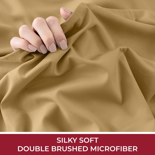Mellanni Microfiber Fitted Sheet w/ Deep Pockets, Elastic All Around, 20+ Colors - Picture 91 of 205