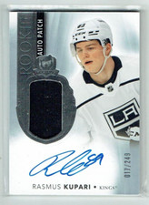 21-22 UD Upper Deck The Cup  Rasmus Kupari  /249   Rookie  Patch  Auto