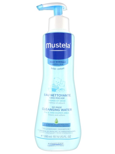 mustela no rinse cleansing water 300ml