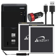 Long Lasting 2 x 3700mAh Battery 6 Accessory F Samsung Galaxy K Zoom C1158 C1115