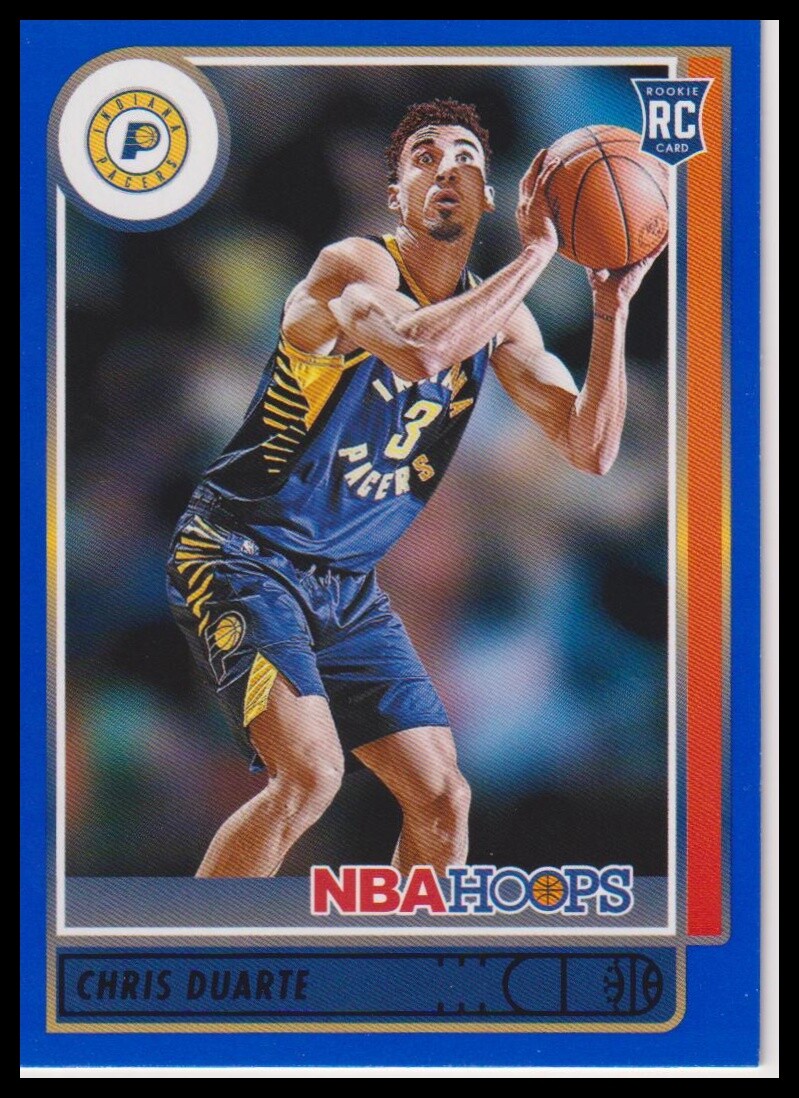 2021-22 Hoops #236 Chris Duarte Blue Rookie RC