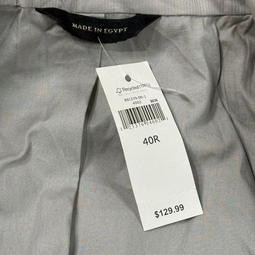 Blazer Banana Republic uomo 40R nuovo cotone grigio nuovo con etichetta giacca sportiva - Foto 4 di 12