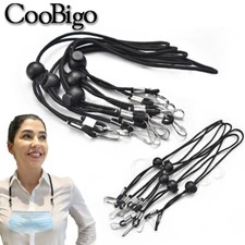 Adjust Mask Lanyard Mask Holder Mask Necklace Face Mask Lanyard Black Wholesale