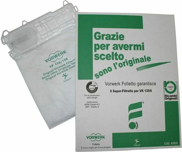 Sacchetti Vorwerk Folletto per aspirapolvere