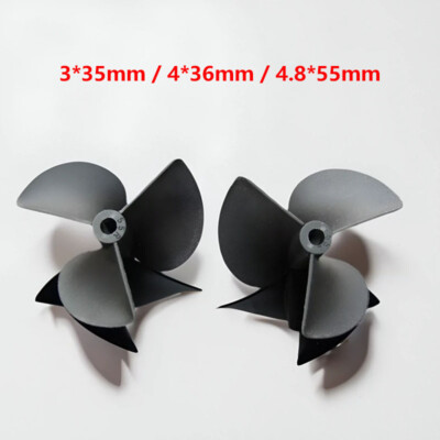 35mm/36mm/55mm Nylon Plastic 3 Blade Ship Propeller Props -For RC Boat Model DIY