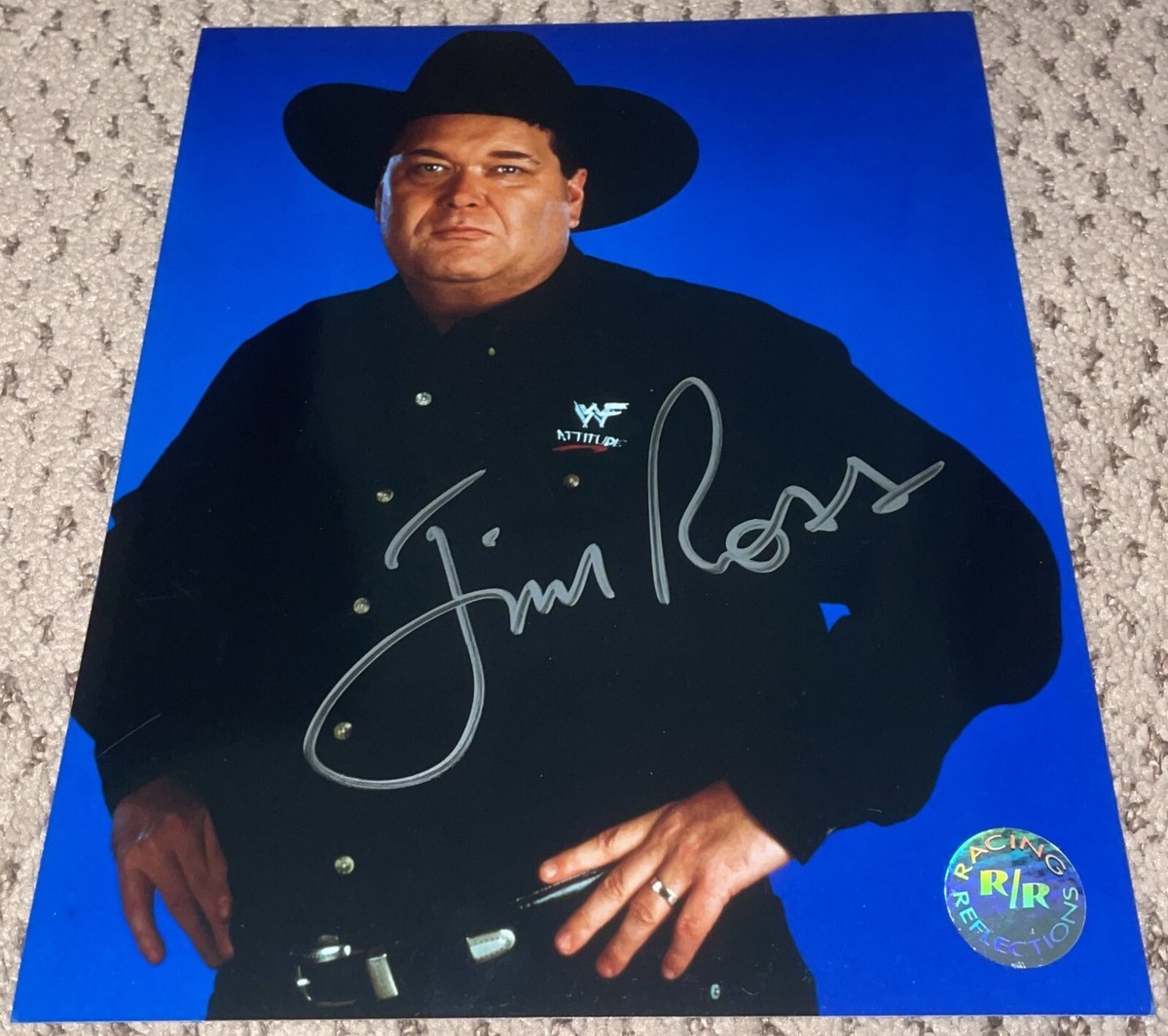 JIM ROSS SIGNED 8X10 PHOTO AUTOGRAPH WWE WWF WRESTLING JR AEW | eBay