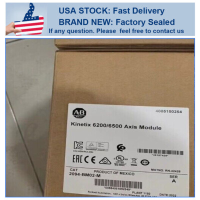 New Sealed Allen-Bradley 2094-BM02-M Servo Drive Kinetix 6200/6500 Axis Module