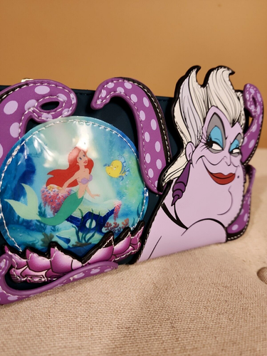 Loungefly Disney Ursula Little Mermaid Villains Scene Crystal Ball Wallet NEW - Picture 9 of 14