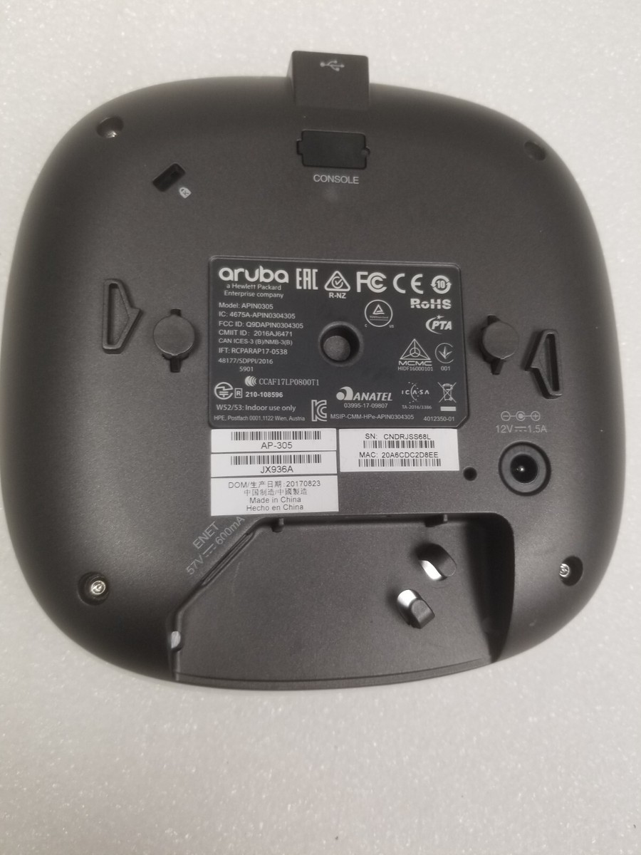 Aruba AP-305 Dual Radio 802.11ac MU-MIMO Access Point (JX936A) | eBay