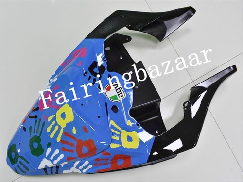 Fit for 2009-11 YZF R1 Shark Black Blue Palm ABS Injection Bodywork Fairing Kit - Picture 6 of 7