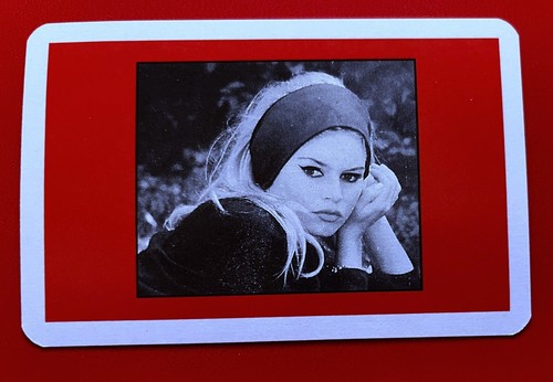 Carte Vedette Brigitte Bardot, Collection Rookie Card 70s, édition Robert Laffont 1978