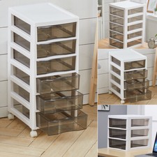 3/4/5/6 Drawers Storage Trolley Chest Cabinet Stationery Cosmetic Organizor Box