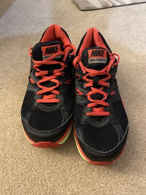 Women's Nike Dual Fusion Lite Running Shoes Black/Red/Green Size