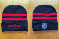 Captain Morgan Spiced Rum NFL Football Embroidered Beanie Winter Ski Hat Cap NEW