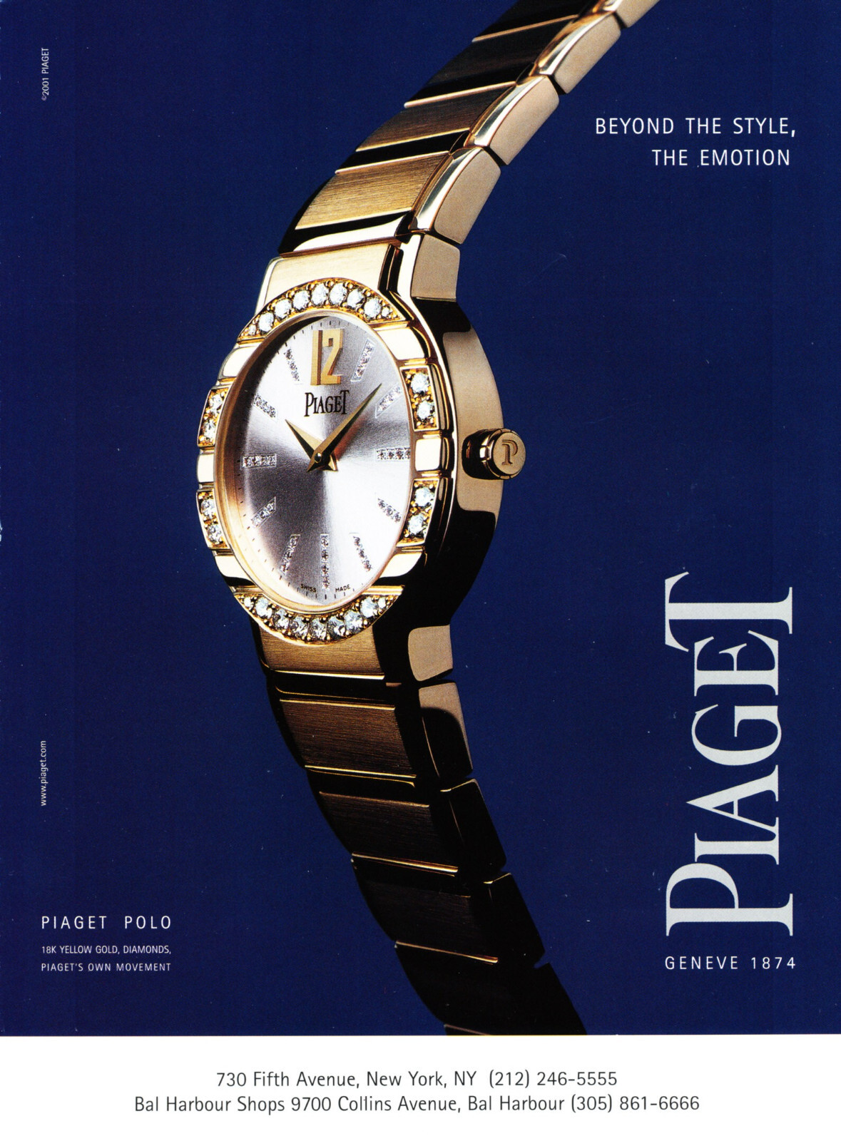 Ювелирные изделия PIAGET WATCH magazine promo