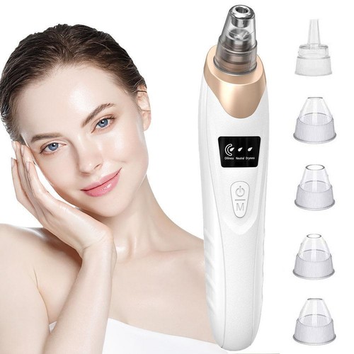 Beauty Facial Cleaning 5 Tips Blackhead Remover Electric Vacuum Suction U1I L3A2 - Picture 9 of 11