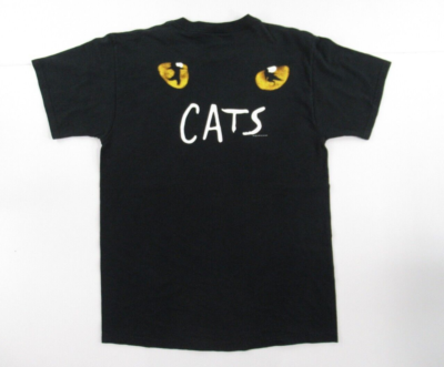 Vintage 80s Fruit of The Loom Men's Cats Musical Movie T