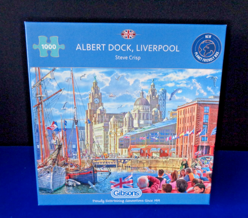Gibsons Albert Dock Liverpool 1000 Teile Puzzle guter gebrauchter Zustand vollständig