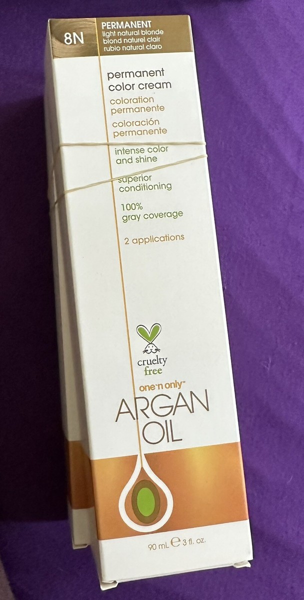ONE N ONLY Argan Oil 8N Light Natural Blonde Permanent HAIR Color