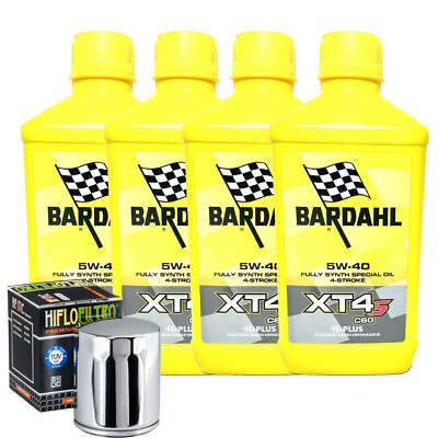 Service Bardahl Öl XT4S 5W40 für Harley Davidson Electra Glide Ultra 03>06