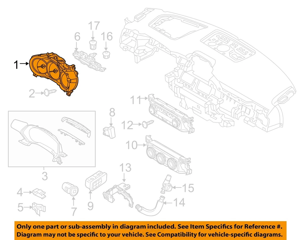Medidor de velocímetro usado se adapta a: Mazda CX-5 MPH 2018 y KPH ID KA162KT174 grado A Foto 3 de 4