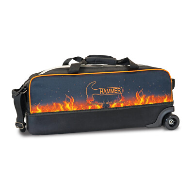 Bowling 3 Ball Tasche Hammer Dye-Sub Triple Tote - Flame