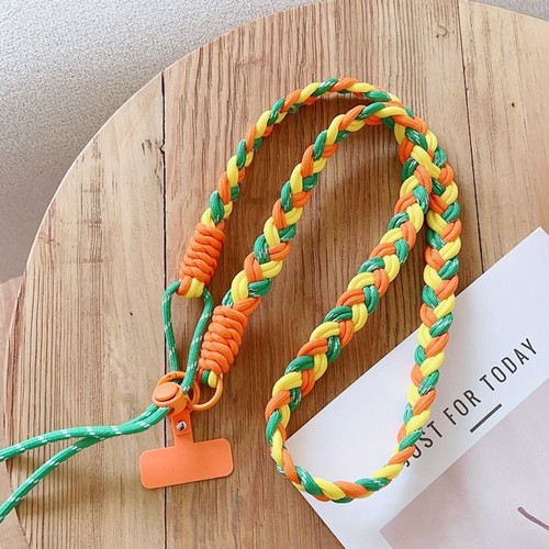 Anti-Lost Mobile Phone Lanyard Hand Weaving Crossbody Phone Strap - Photo 5 sur 13