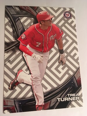 2016 Topps High Tek Jumbo 5x7 Trea Turner Nationals RC HTTTU #