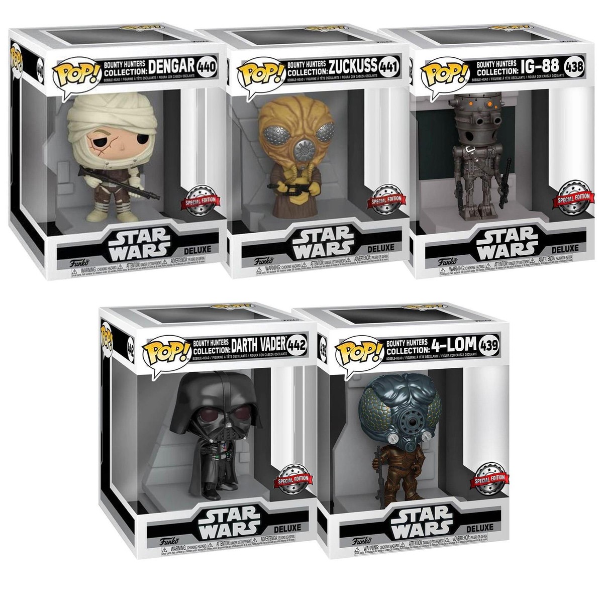 Funko Pop Star Wars Deluxe Bounty Hunters Special Edition Funko Pop Star Wars Deluxe Bounty Hunters Special Edition