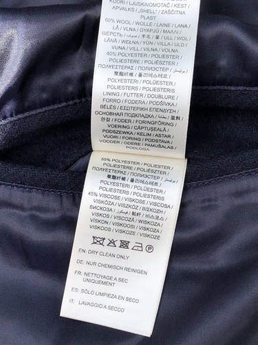 Gant Wool Varsity Jacket Men's XL Navy Blue Bomber Wool Blend Excellent RRP £310 - Picture 18 of 20