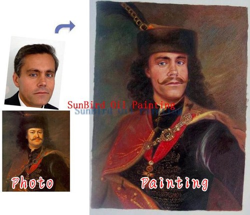 Ritratto ad olio personalizzato, dipinto ad olio dipinto a mano, ritratto reale unico su tela - Foto 2 di 11