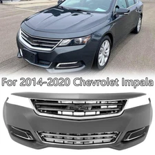 New Front Bumper Cover & Grille Assembly Kit For 2014-2020 Chevrolet Impala
