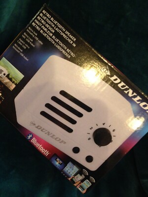 BRANDNEU VERPACKT DUNLOP RETRO DESIGN BLUETOOTH LAUTSPRECHER