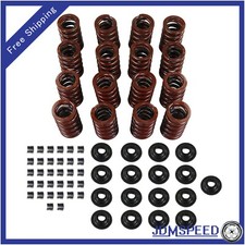 Valve Springs Kit Locks For Chevrolet Sbc 327 350 400 550 W Steel Retainers