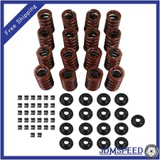 Valve Springs Kit Locks For Chevrolet SBC 327 350 400 550" w/ Steel Retainers