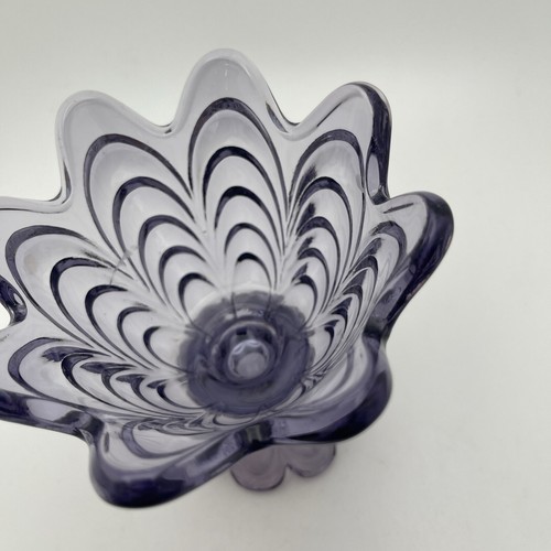 Fenton Violet Art Glass 2 Way Tulip Votive & Taper Candle Holder - Picture 5 of 13