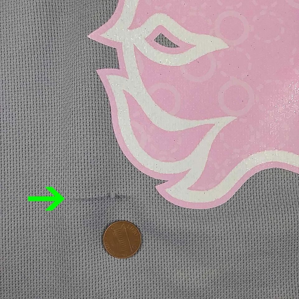 Camiseta deportiva para mujer Reebok NHL Calgary Flames #3 Dion Phaneuf gris rosa talla pequeña Foto 4 de 4