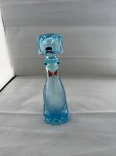 Empoli Dachshund Dog Decanter Blue Stretch Bo...