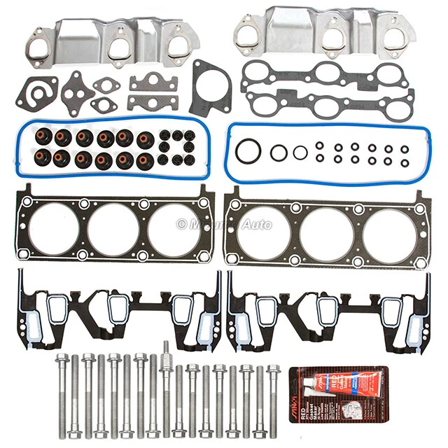 Head Gasket Bolts Set Fit 95-99 Chevrolet Pontiac Buick Oldsmobile 3.1 OHV VIN M - Image 2 of 4