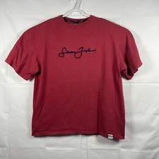 VTG Sean John men's embroidery logo t-shirt size XL red made in USA y2k hip hop