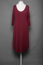 180 K250 Friendtex Damen Kleid Gr. L dunkelrot 3/4 Arm Shirtkleid stretch NEU