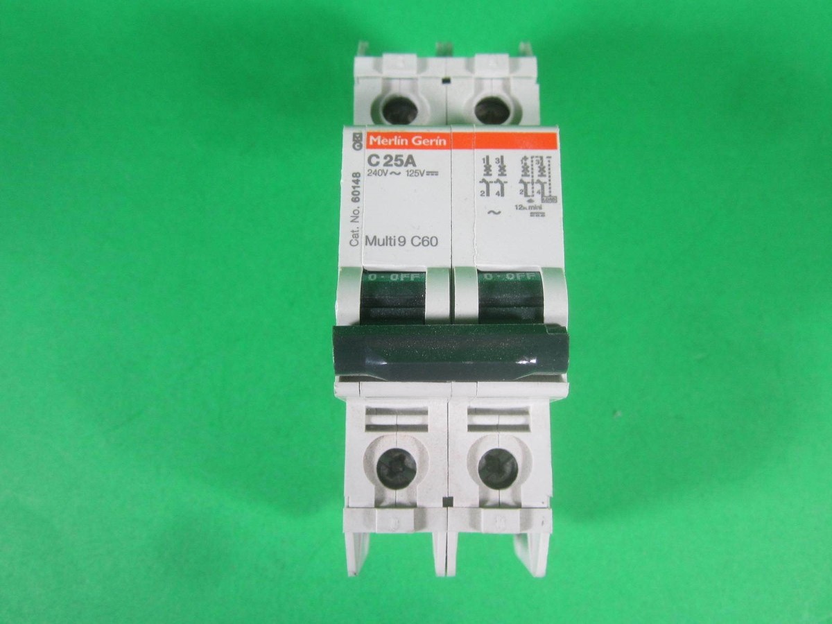 Merlin Gerin Circuit Breaker -- C25A Multi 9 C60/60148 -- Used | eBay