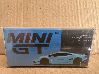 MINI GT 1/64 #189 LB WORKS Lamborghini Huracán ver. 1 Light Blue