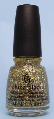 China Glaze Nail Lacquer # 1436/82775  Break the Ice  (Silver Glitter) Free S&H