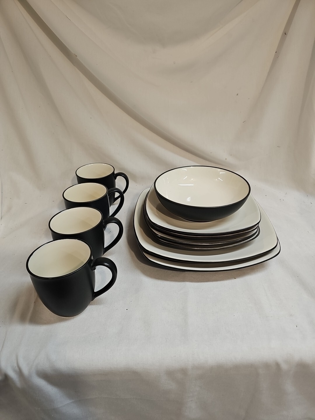 NEW No Box Noritake Colorwave Square 11 Piece Lot (Graphite)