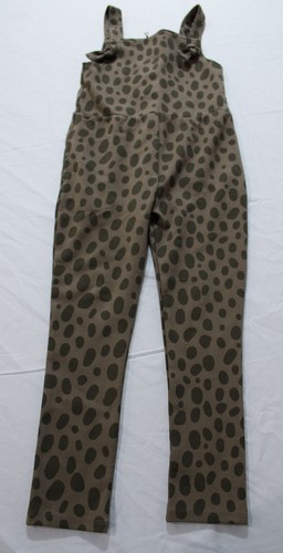 Finding Foxtail Girl's Sporty Tossing Pebbles Overalls WR4 Brown Size 6 NWT