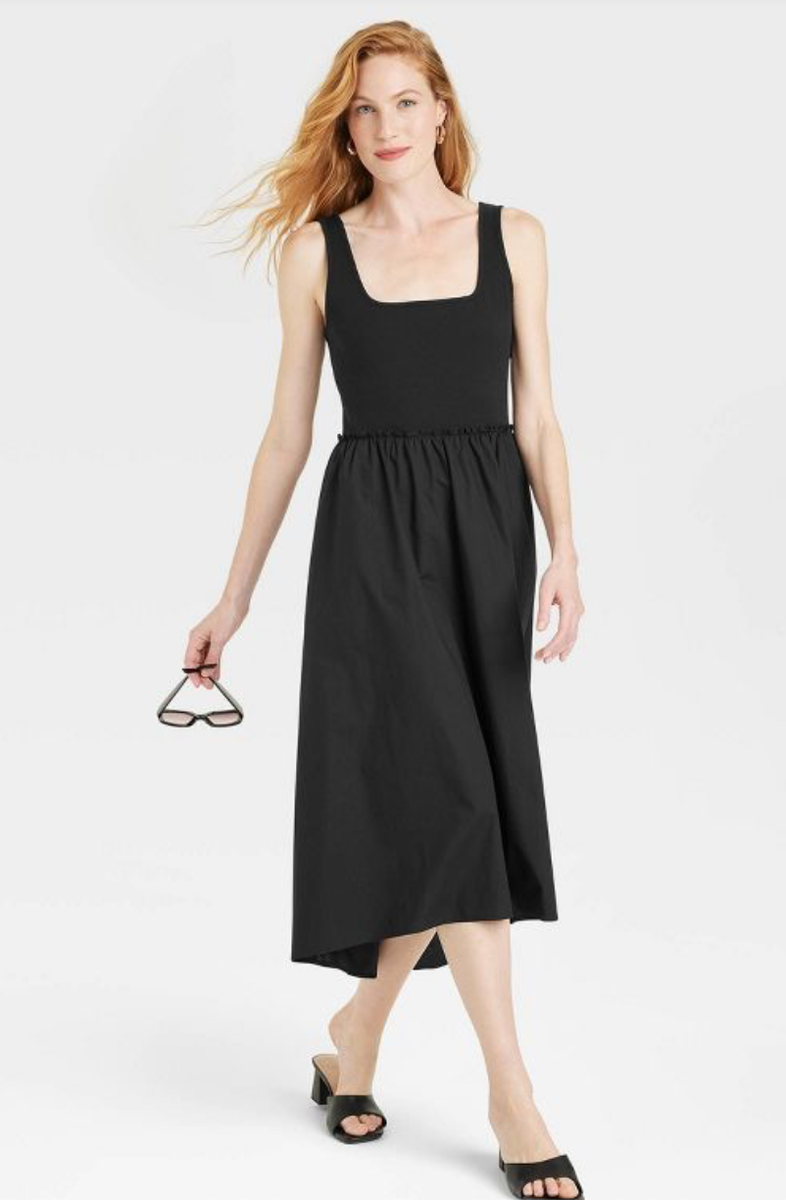 a line black dress sleeveless Halter Mini A-line Homecoming Dresses, MH460 The Halter A Bella Dahl Women's Sleeveless A-Line
