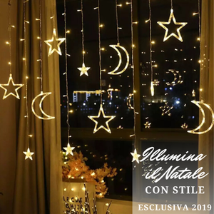Immagini Natalizie Stelle Di Natale.Tenda Luminosa Natalizia Serie Luci Stelle Di Natale Led 3 Metri Prolungabile Ebay
