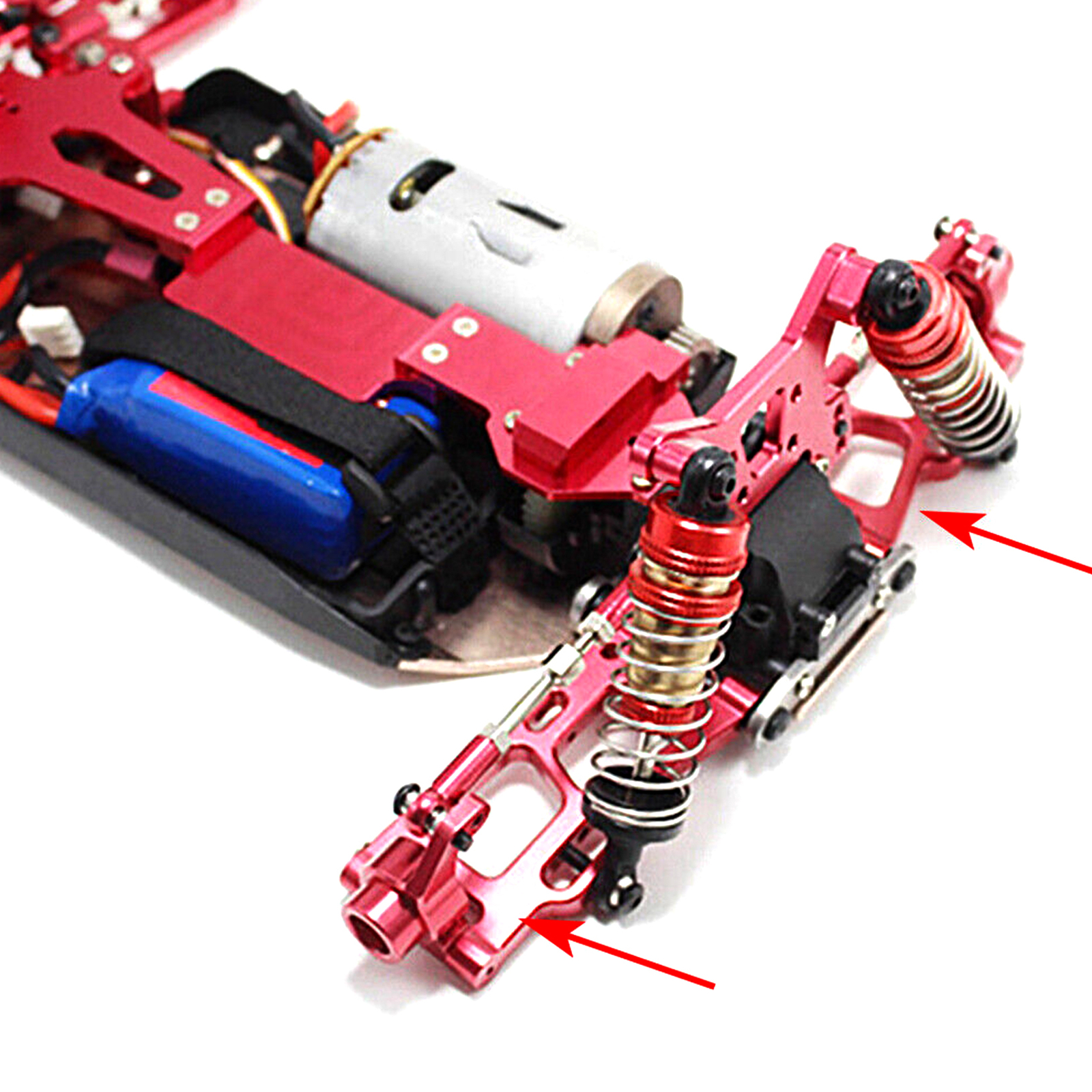 2 Stoßdämpfer Für WLtoys RC-Autos – Upgrade-Set, Metall, 8,2 Cm Lang