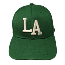 LA Los Angeles California Slideback Baseball Cap Green OS Adjustable Embroidered
